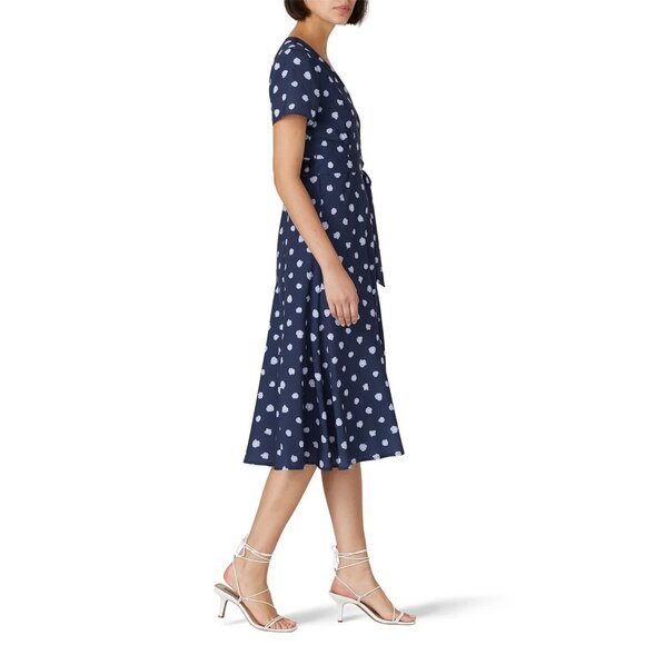 Slate & Willow Blue & Pink Floral Wrap Maxi Dress Size S Designer Women’s Style - Picture 2 of 11